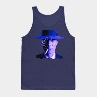 oppenheimer movie 2023 cyllian murphy themed graphic design by ironpalette Tank Top